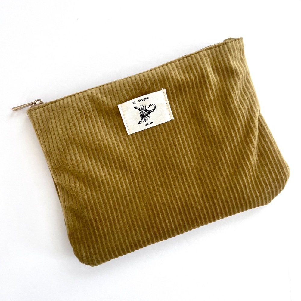 Sezane Zodiak Scorpio Pouch in Yellow